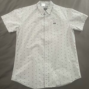 Men’s RVCA Short Sleeve Button Up - large/slim fit